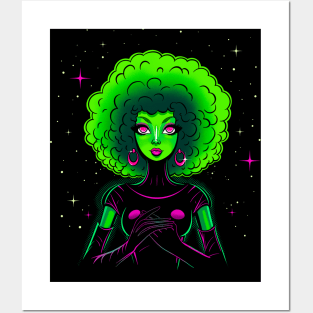 Space Goddess Posters and Art